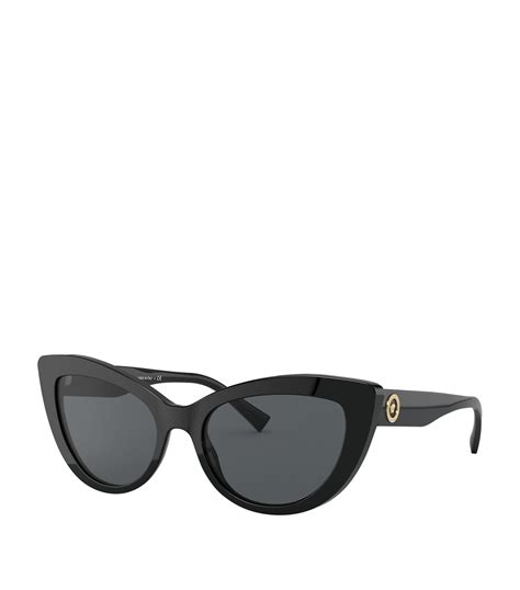 versace black cat eye acetate sunglasses|oversized Versace sunglasses women.